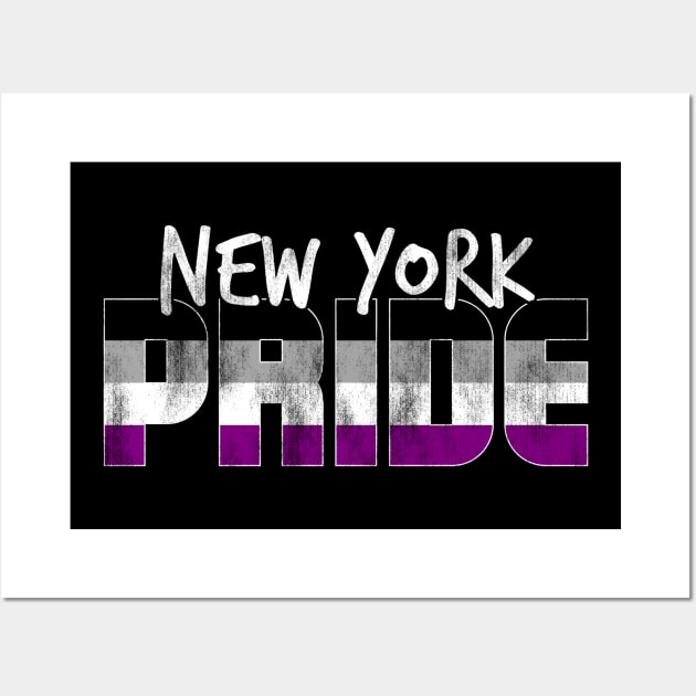 New York Pride Asexual Flag Wall Art by wheedesign